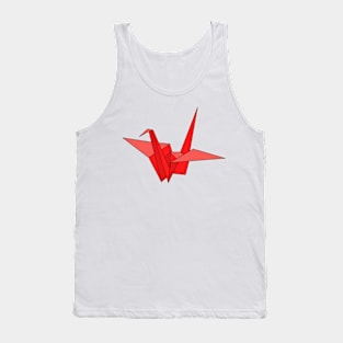 Red origami crane Tank Top